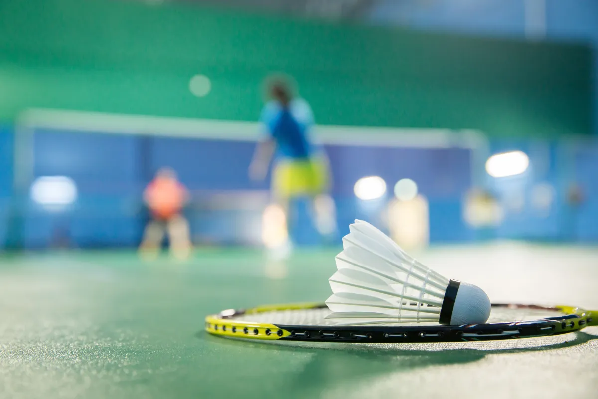 Badminton court at Balaji Classica